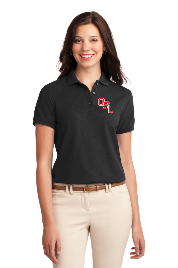 Ladies Silk Touch Polo- Embroidered Logo - L500