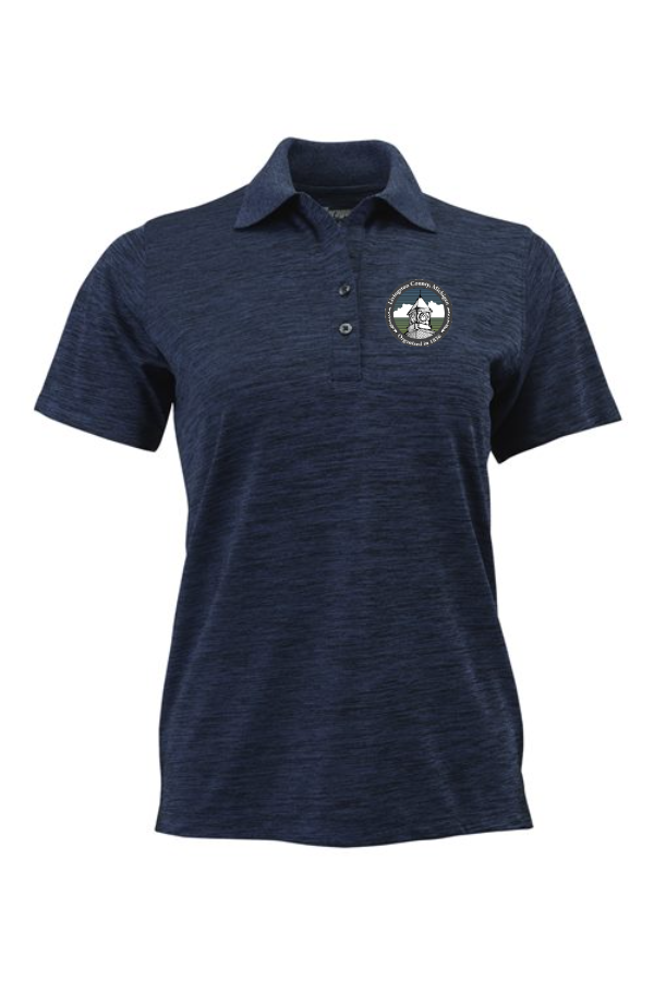 Ladies Dakota Striated Heather Polo - Embroidered Logo-PG062