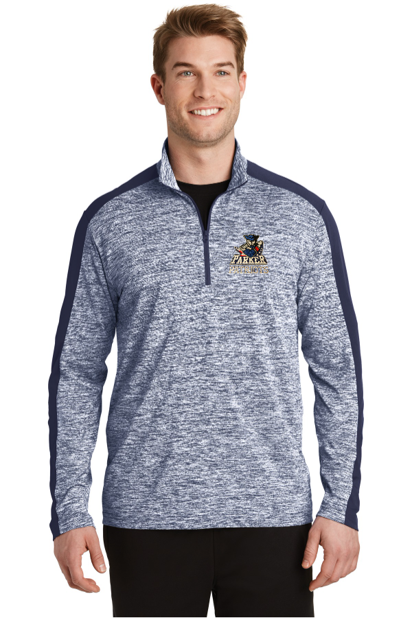 Mens 1/4-Zip Pullover - Embroidered Logo Only-st397