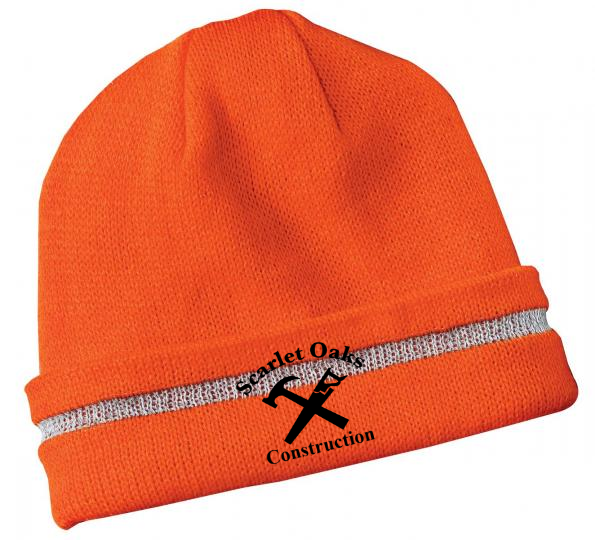 Enhanced Visibility Beanie with Reflective Stripe