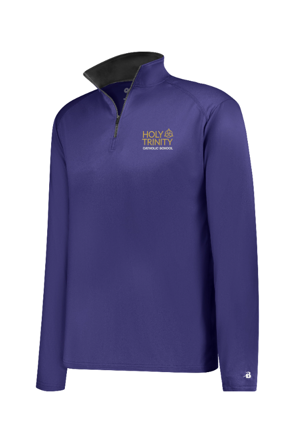 YOUTH B-CORE 1/4 ZIP PULLOVER. Embroidered