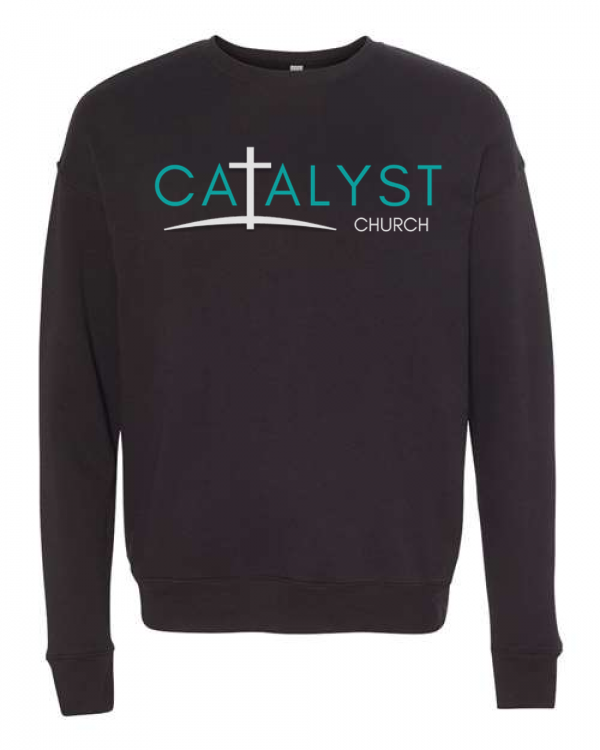 Sponge Fleece Drop Shoulder Crewneck Sweatshirt