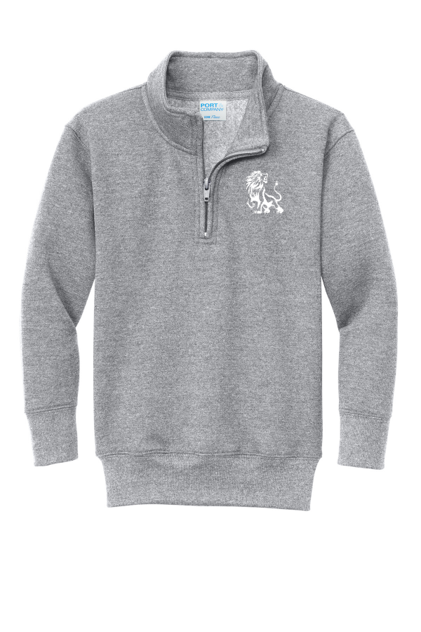 Port & Co Youth Core Fleece 1/4-Zip Pullover Sweatshirt PC78YQ