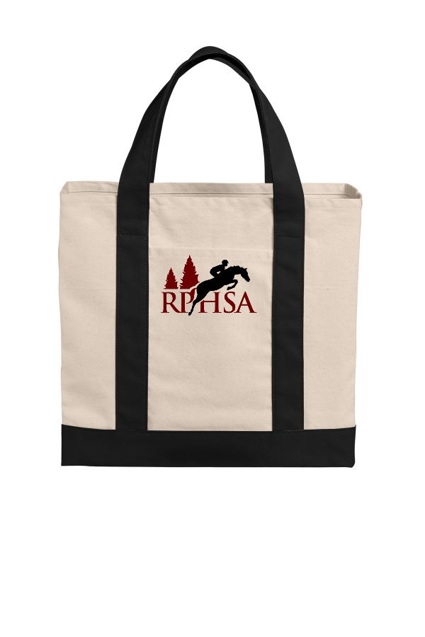 Cotton Canvas Two-Tone Tote (Heat Pressed)