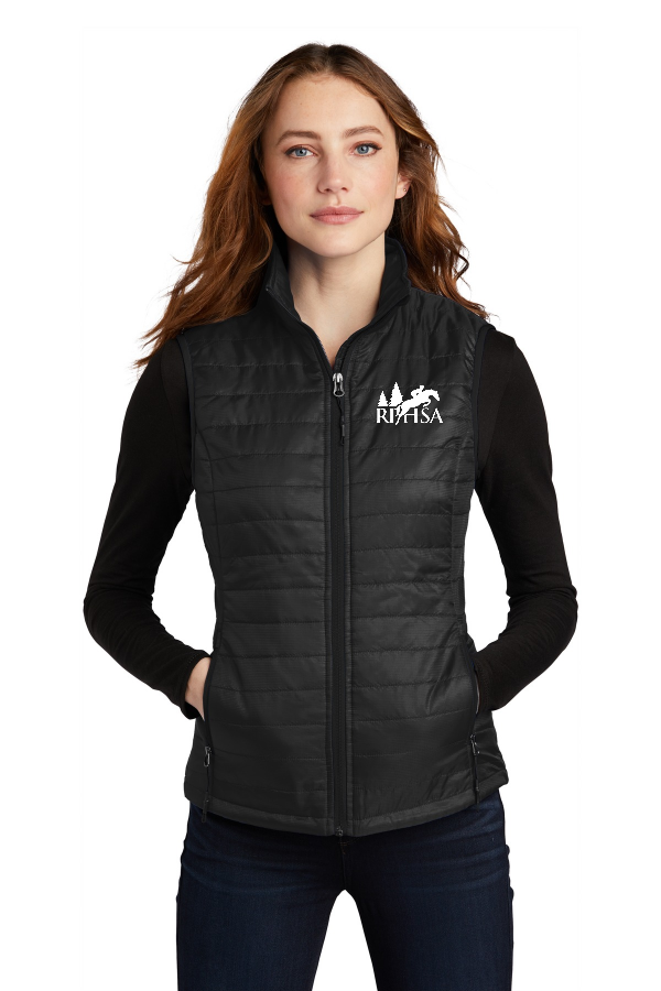 Women's Packable Puffy Vest (Heat Pressed)