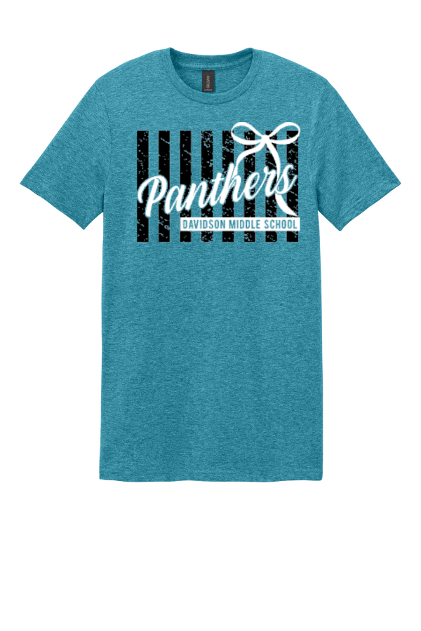 DAVIDSON PREPPY BOW STRIPE TEE