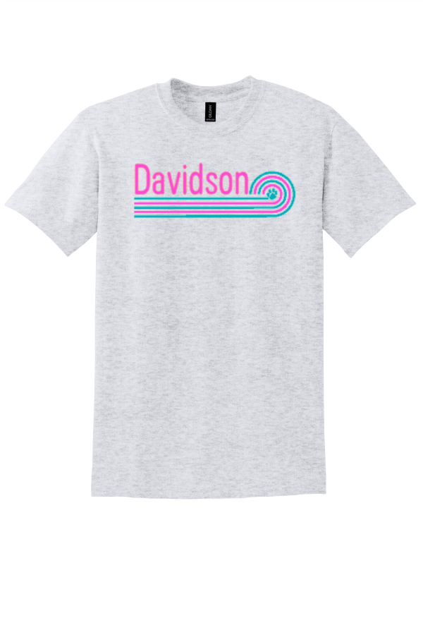 DAVIDSON PINK WAVE TEE