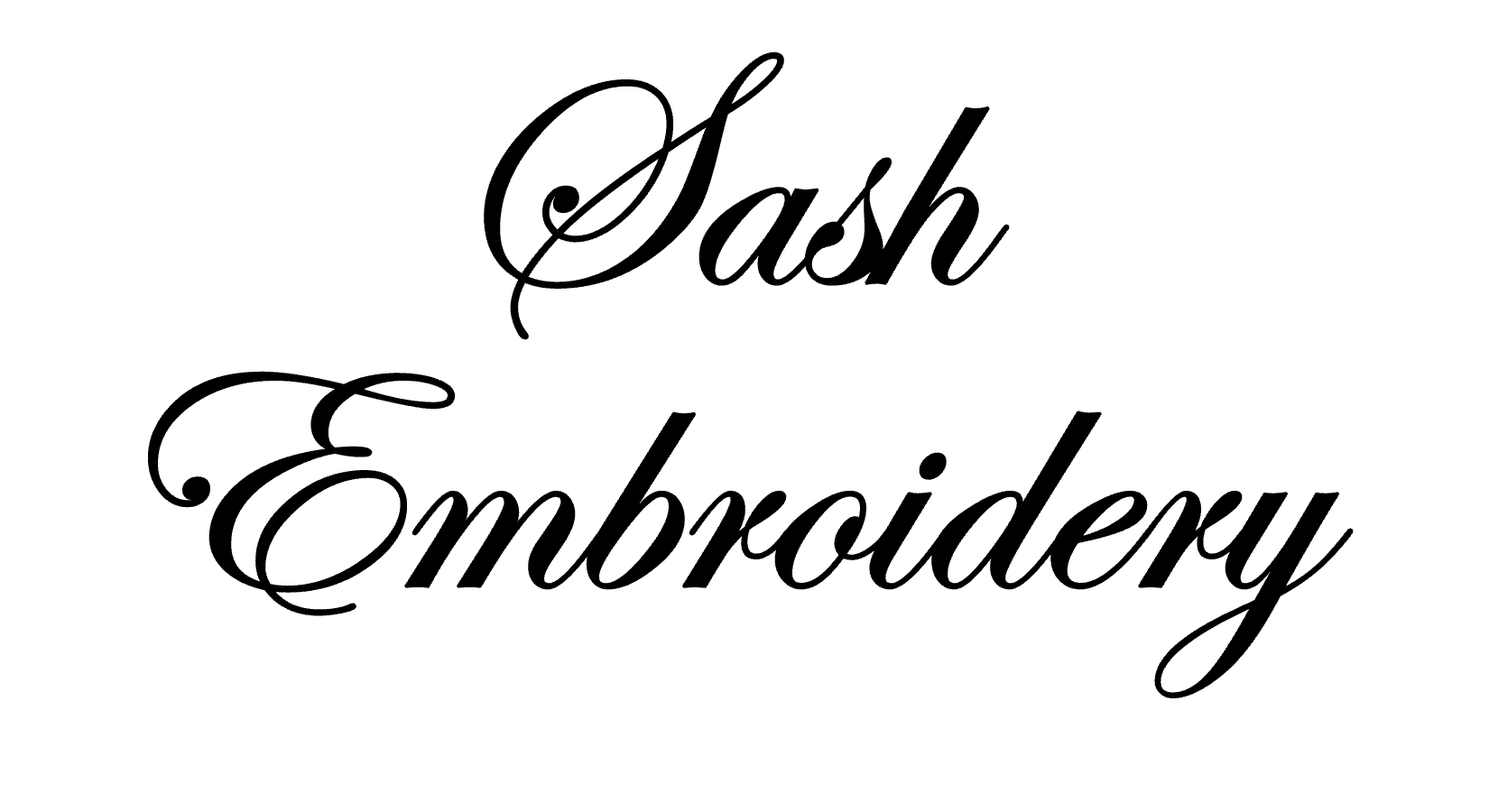 SASH EMBROIDERY