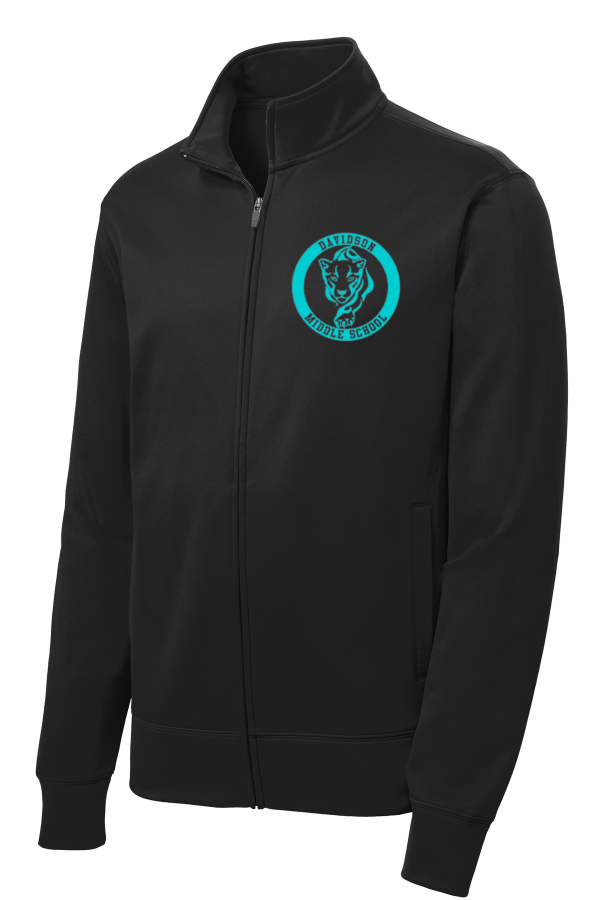 DAVIDSON CIRCLE EMBROIDERED WICKING FULL ZIP JACKET