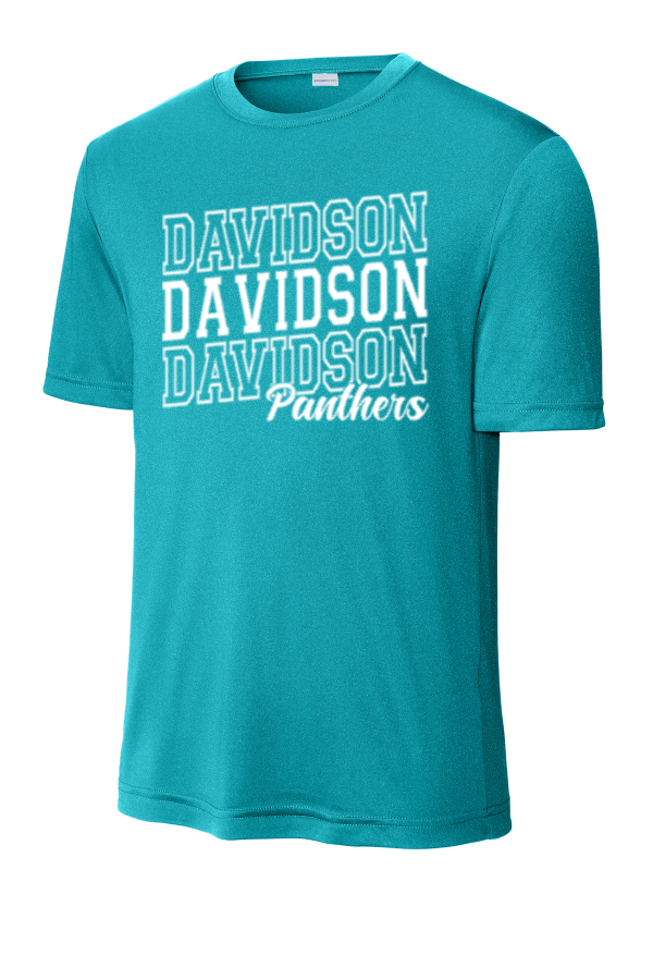 DAVIDSON STACKED DRY FIT TEE