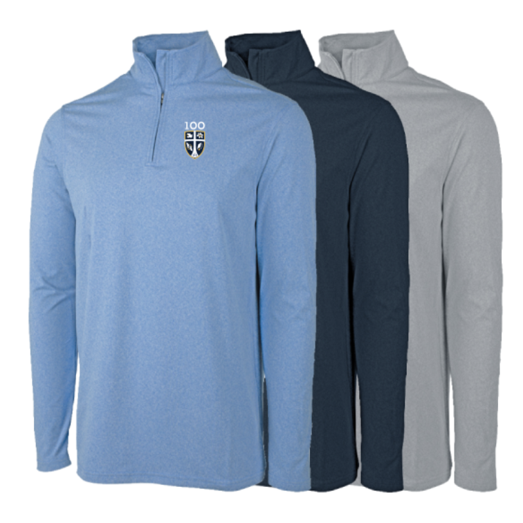 Charles River Men's Heathered Eco-Logic Stretch Quarter Zip