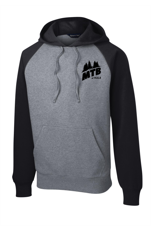 Raglan Colorblock Pullover Hooded Sweatshirt