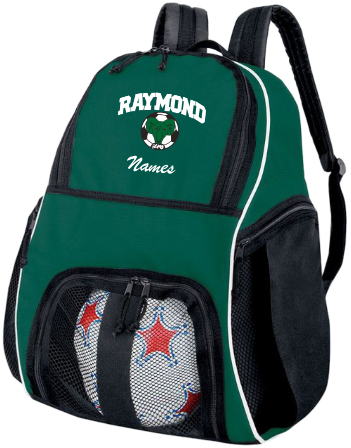 Dark Green/Black Backpack w/ embroidered logo & name