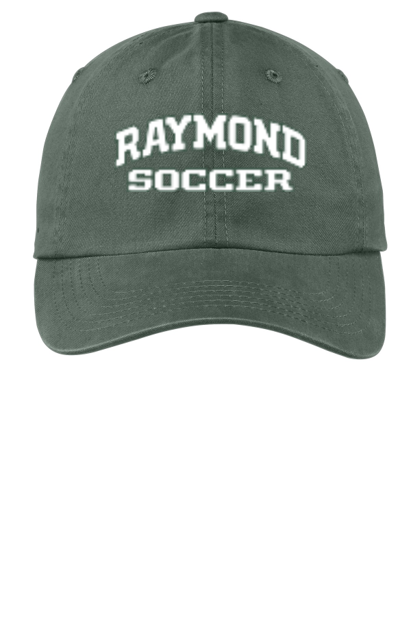 PWU Garment Washed Cap with embrdoiered text