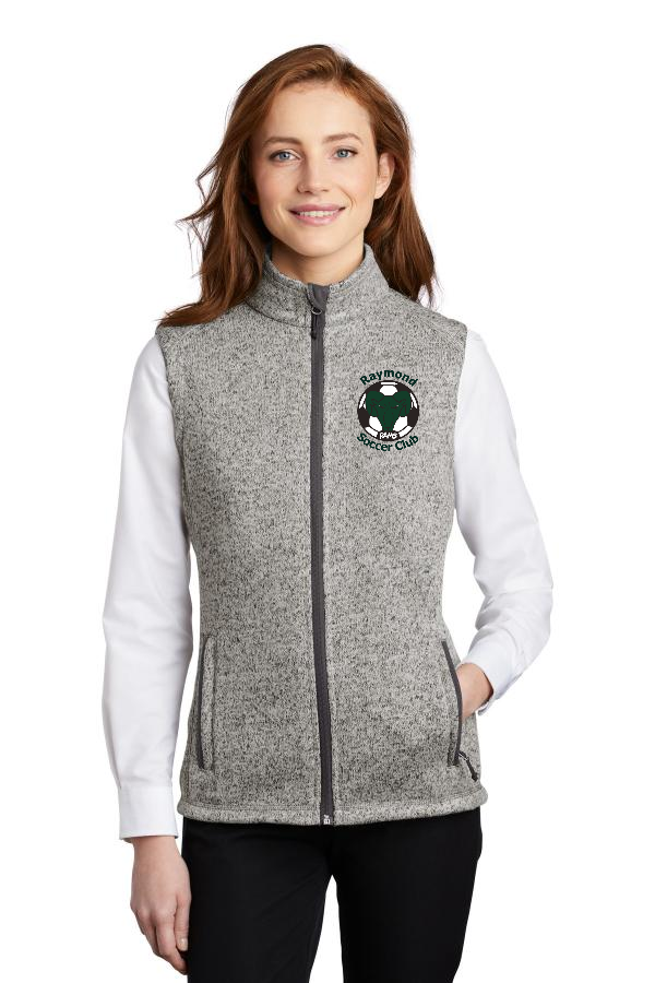 Ladies Sweater Fleece Vest L236