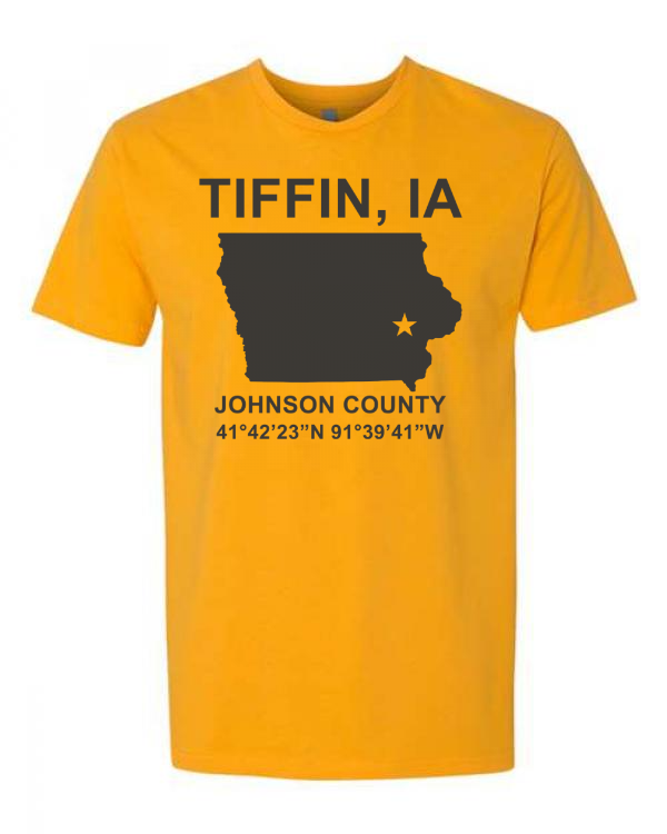 Tiffin Tee Iowa Silhouette w/ Coordinates