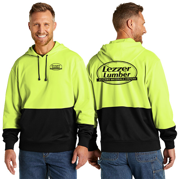 CornerStone Enhanced Visibility Fleece Pullover Hoodie Safety Yellow