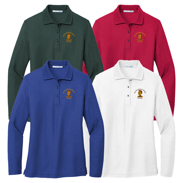 Ladies  Silk Touch Long Sleeve Polo