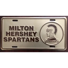 Metal Spartan License Plate