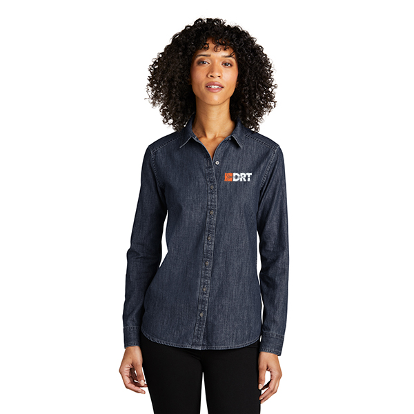 Ladies Long Sleeve Perfect Denim Shirt