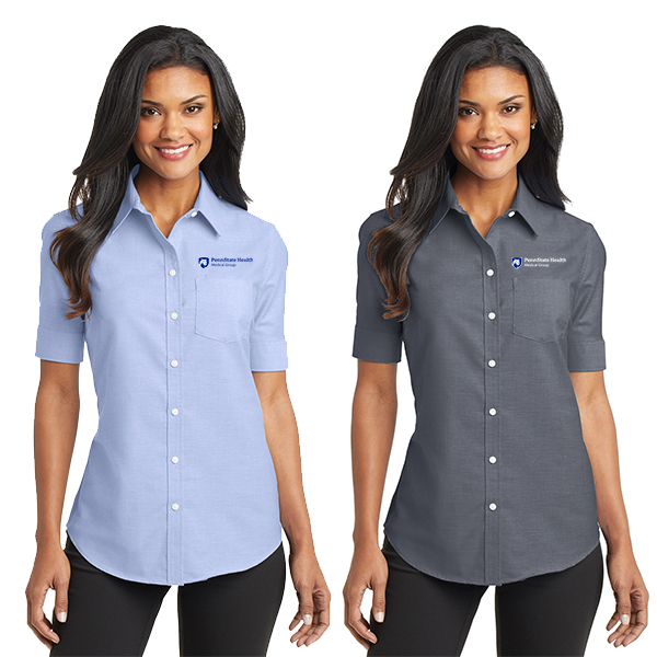 Ladies Short Sleeve SuperPro Oxford Shirt