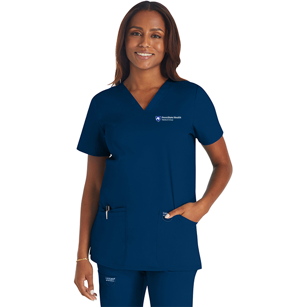 V-Neck Scrub Top with Pockets