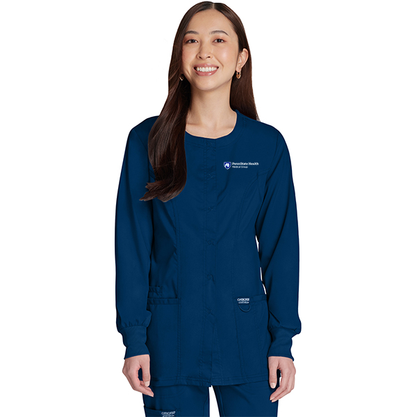 Snap Front Soft Style Scrub Jacket