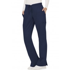 Mid Rise Moderate Flare Drawstring Pant