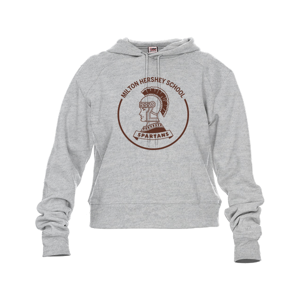 Badger Athletic Ladies Fleece Crop Hooded