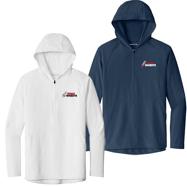 Sport-Tek Repeat 1/2-Zip Long Sleeve Hooded Jacket