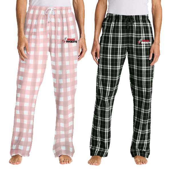District Womens Flannel Plaid Pant