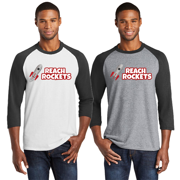 Port & Company Core Blend 3/4-Sleeve Raglan Tee