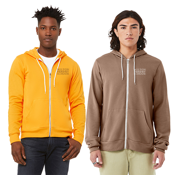 Unisex Sponge Fleece Full-Zip Hooded Sweatshirt