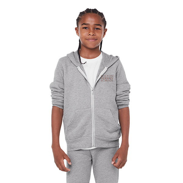 Youth Sponge Fleece Full-Zip Hooded Sweatshirt