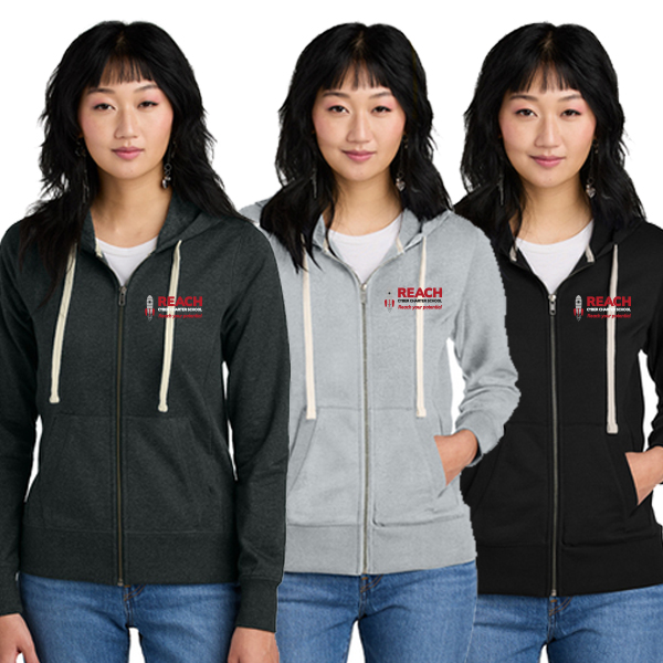 District Womens Re-Fleece Full-Zip Hoodie