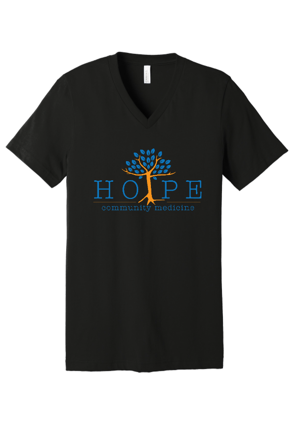 Unisex Jersey Short Sleeve V-Neck Tee