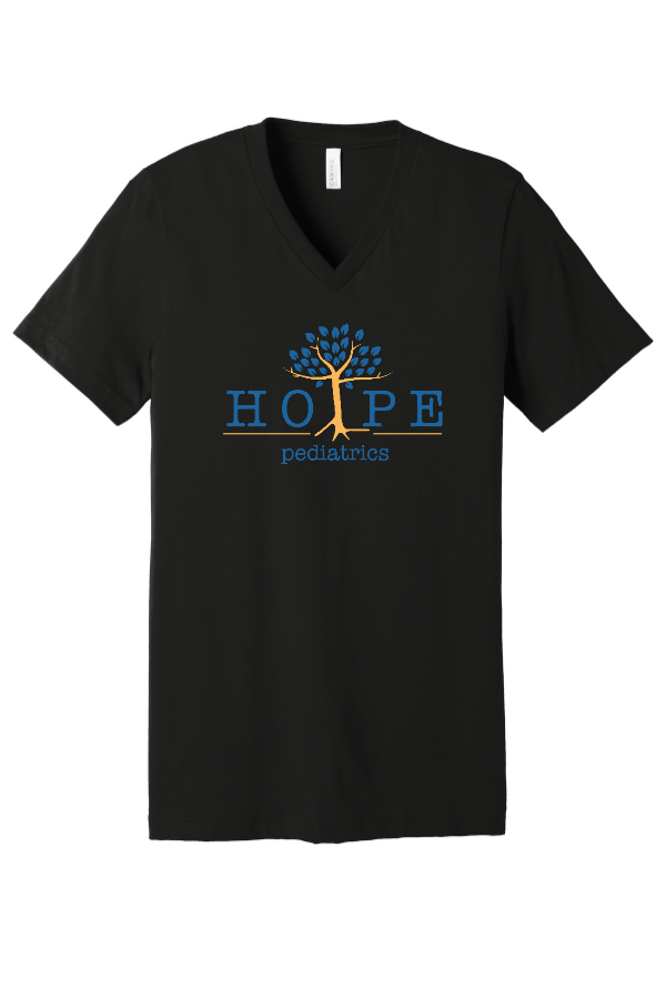 Unisex Jersey Short Sleeve V-Neck Tee
