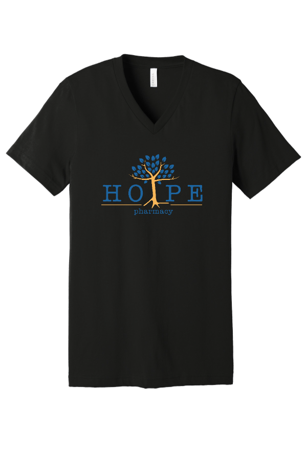 Unisex Jersey Short Sleeve V-Neck Tee