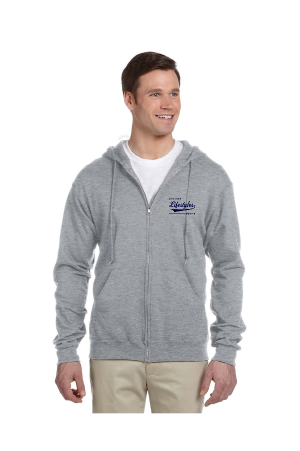 UNISEX 8 oz. NuBlend Fleece Full-Zip Hooded Sweatshirt