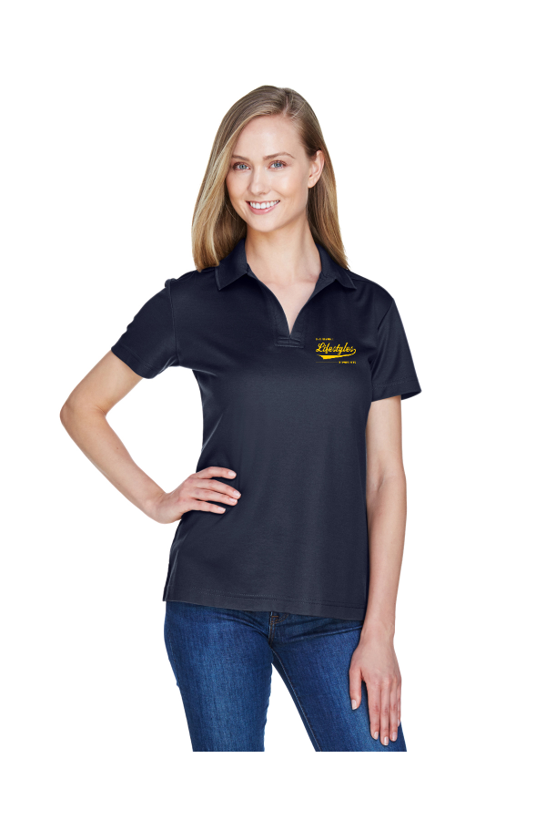 CrownLux Performance Ladies cut  Plaited Polo DG20W