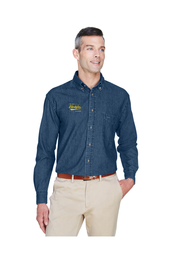 Unisex 6.5 oz. Long-Sleeve Denim Shirt m550