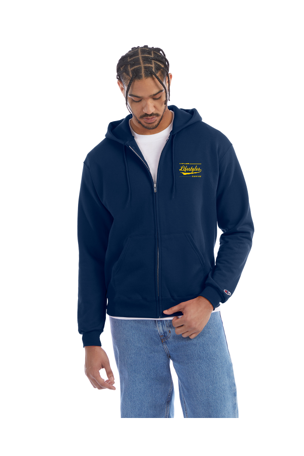 Unisex Adult Powerblend Full-Zip Hooded Sweatshirt s800