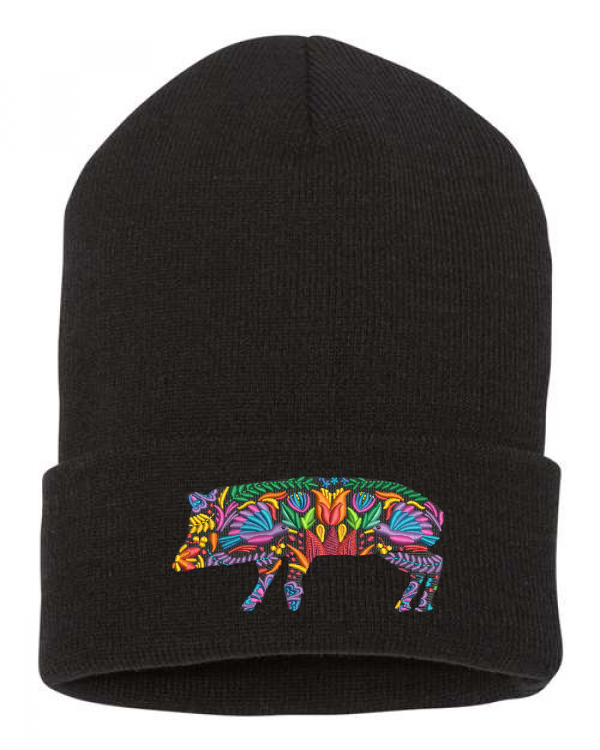Javelina Embroidered Beanie