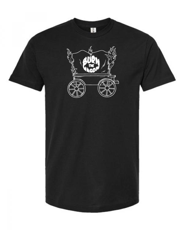 Burn the Wagon Tee White Logo