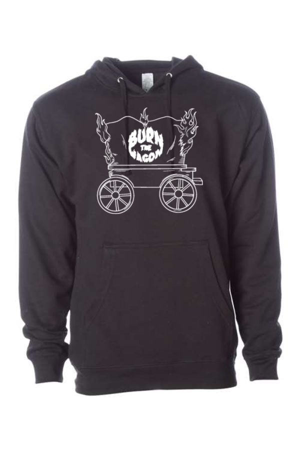 Burn the Wagon Hoodie White Logo