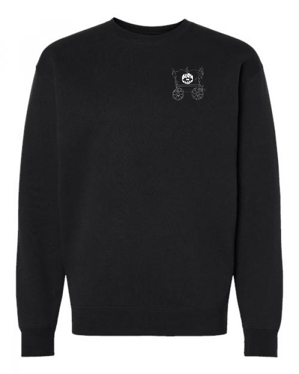 Burn the Wagon Crewneck Double sided Embroidery