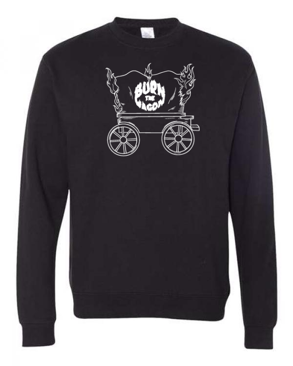Burn the Wagon Crewneck White Logo