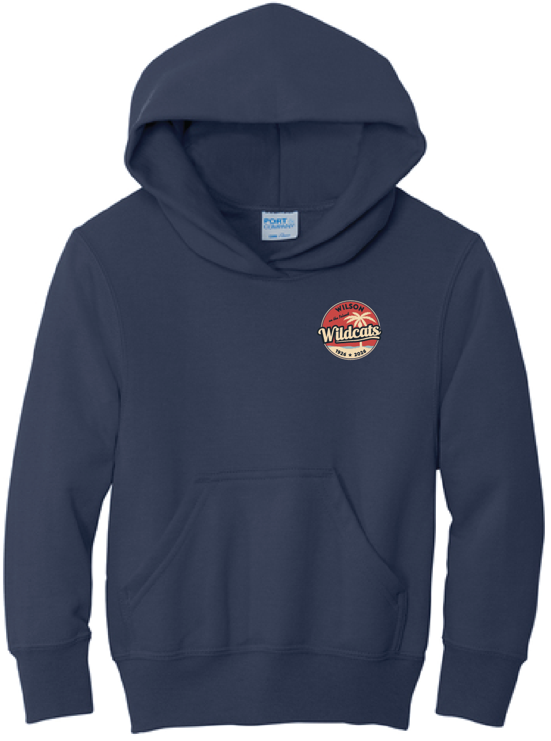 Port & Co YOUTH Core Fleece Pullover Hooded Sweatshirt