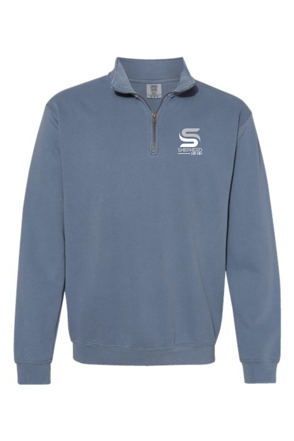 Unisex Garment-Dyed Quarter-Zip Sweatshirt