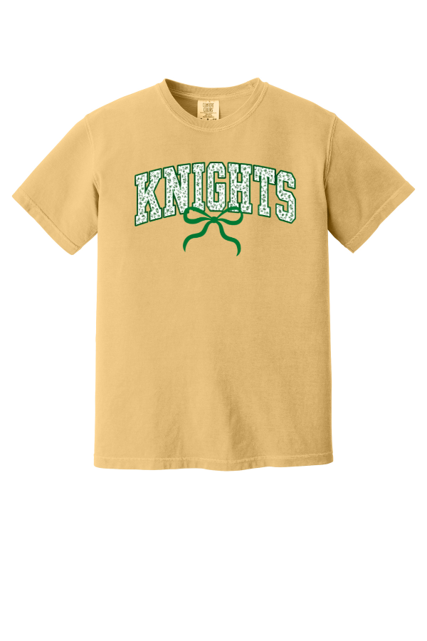Floral Knights with Bow Tee